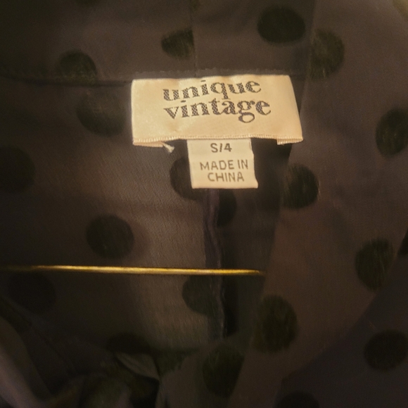 Black polka dot blouse - Picture 3 of 3